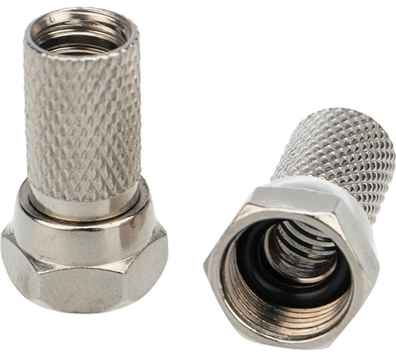 Изображение товара F-разъем PROCONNECT RG-6, SAT, с резиновым уплотнителем 100 шт 05-4005-4