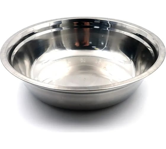 Изображение товара Миска Следопыт d -27 см, h -7.4 см, 2800 мл, нержавеющая сталь PF-CWS-P85