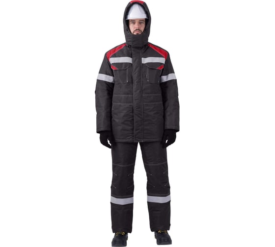 Изображение товара Зимний костюм ГК Спецобъединение СТАРАТЕЛЬ серый/красный Кос 203/104/194