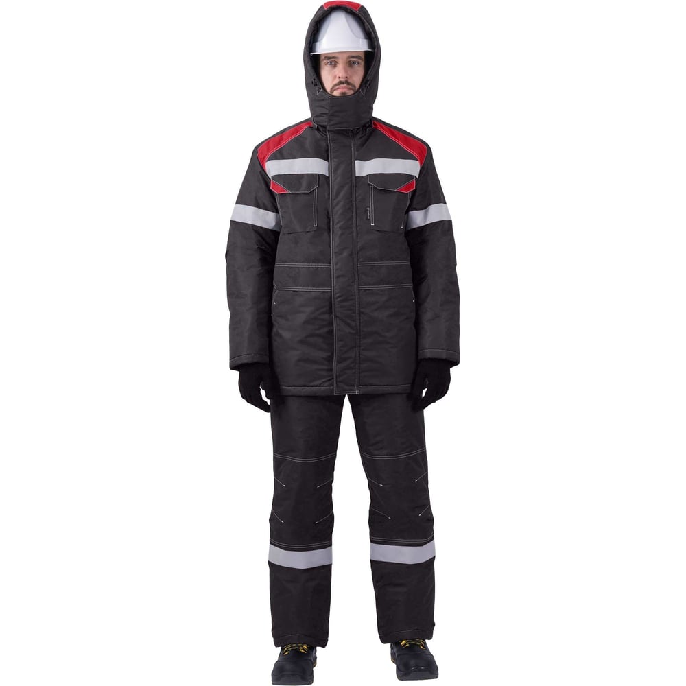 Изображение товара Зимний костюм ГК Спецобъединение СТАРАТЕЛЬ серый/красный Кос 203/112/182