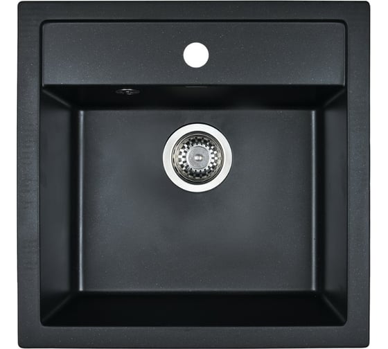 Изображение товара Кухонная мойка из искусственного гранита WISENT Оникс (510x505мм) MW510-25/WGER013