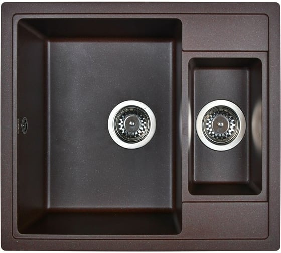 Изображение товара Кухонная мойка из искусственного гранита WISENT Кофе (570x500мм) MWQ580-27/341-11-24