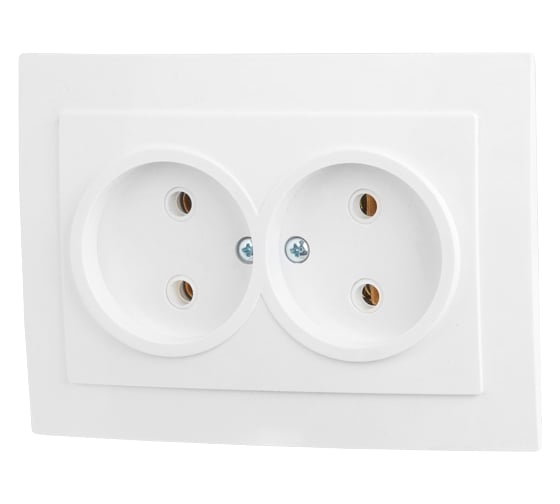 Изображение товара Розетка ЮПИТЕР двойная скрытая Стандарт белая JP7420-04