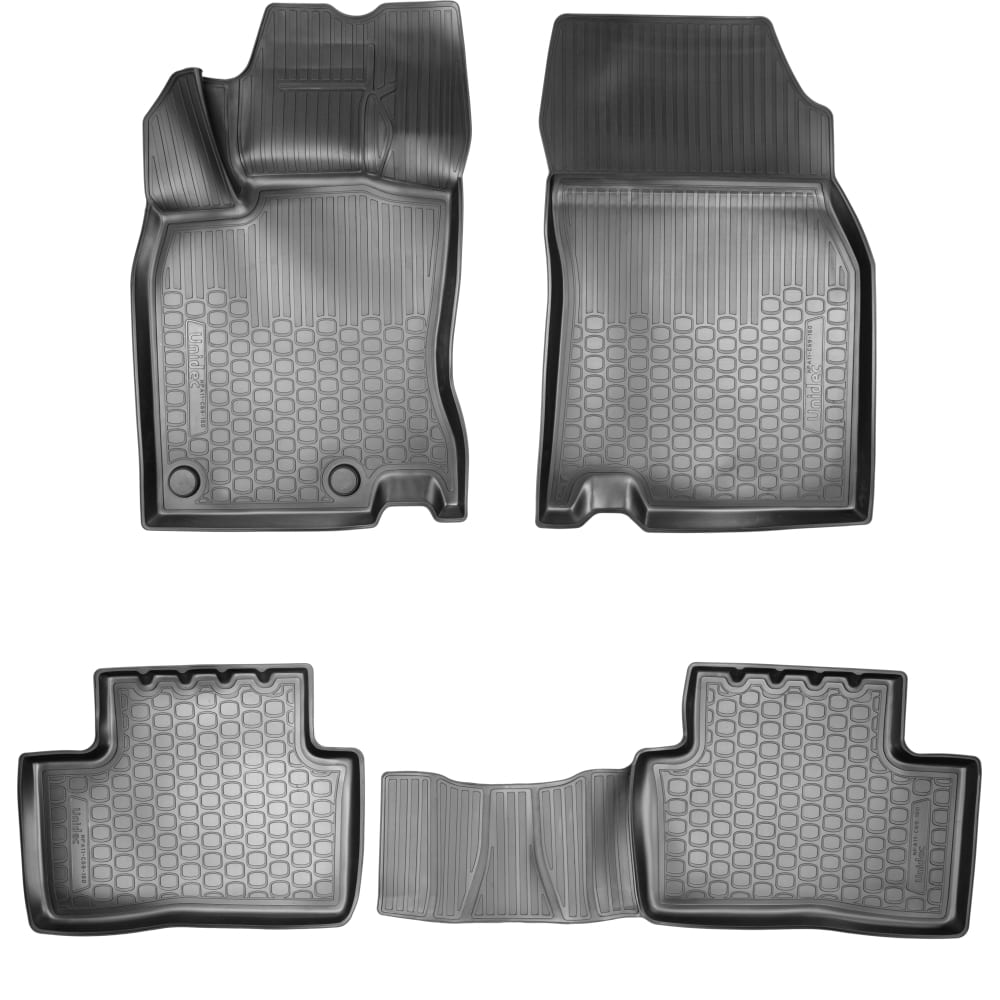 Салонные коврики для Renault Kadjar 3D 2015 UNIDEC задние брызговики для renault kadjar i рестайлинг 2018 unidec