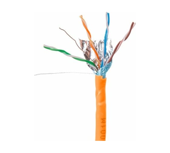 Изображение товара Кабель ЮПИТЕР витая пара F/UTP Cat5E 4x2х24AWG CCA в ПВХ оболочке 305 м JP3012