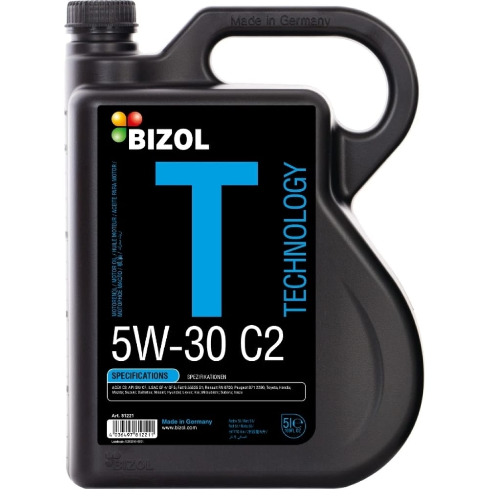 НС-синтетическое моторное масло Bizol масло моторное синтетическое 5w30 rolf 1 л 322446