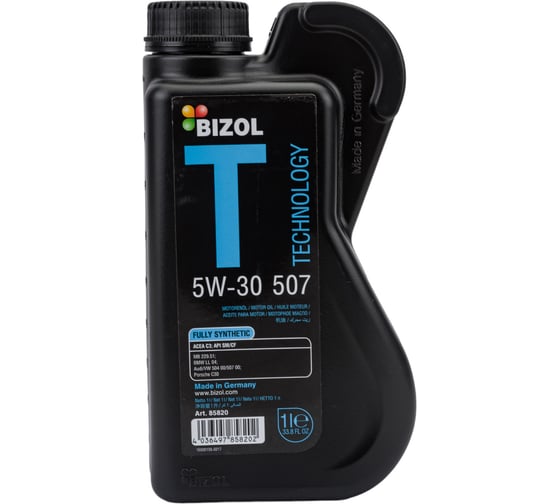 Изображение товара НС-синтетическое моторное масло Bizol Technology 5W-30 507 SM C3 , 1л 85820