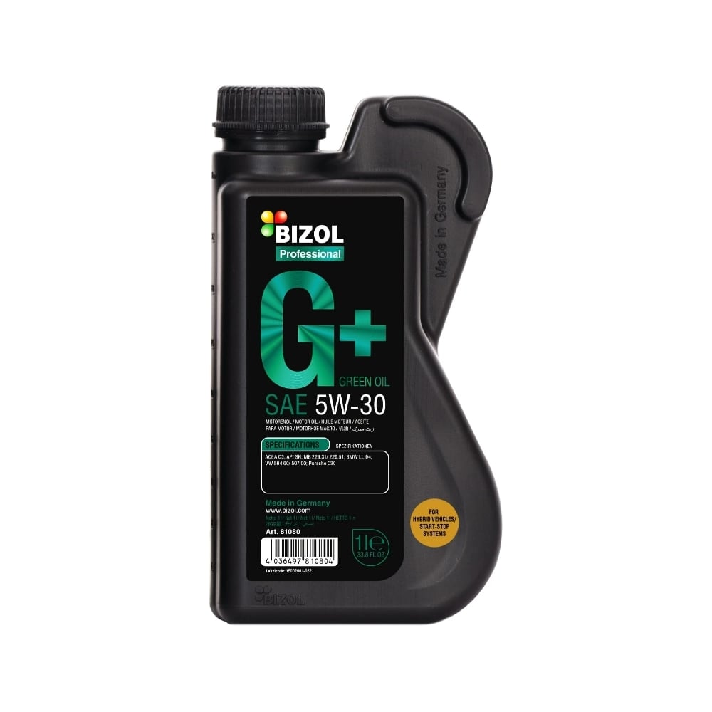 Синтетическое моторное масло Bizol 81491 bizol антифриз coolant g12 40 5л
