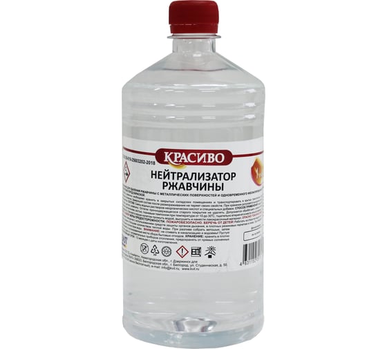 Изображение товара Нейтрализатор ржавчины Красиво (1 л/0,9 кг) 4631152351618