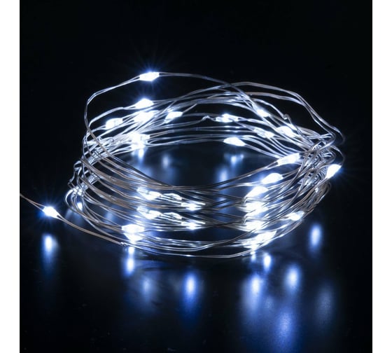 Изображение товара Бытовая электрическая гирлянда Eurosvet 400-007 / нить / белый a056040