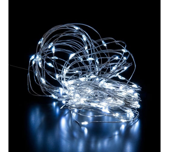 Изображение товара Бытовая электрическая гирлянда Eurosvet 400-008 / нить / белый a056041