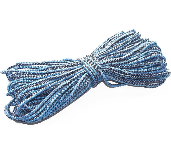 Изображение товара Веревка бельевая ТПК Сигма хозяйственный, бельевой шнур вязаный полипропиленовый 5 мм, 30 м ШВХ18