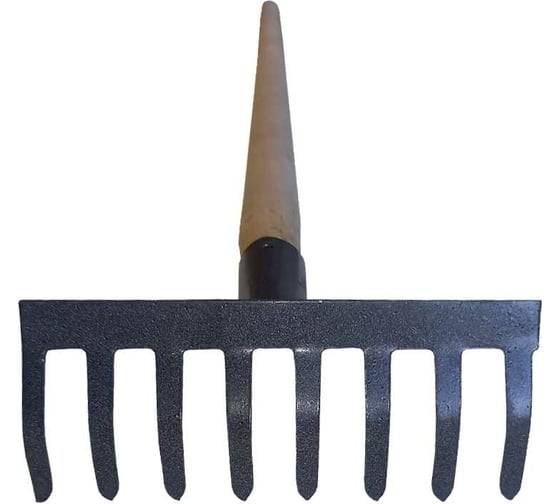 Изображение товара Грабли ООО Агростройлидер 8-ми зубые прямые с черенком в сборе САД-08.09.1