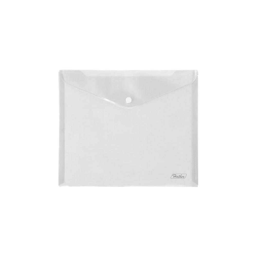 Пластиковая папка-конверт Hatber папка конверт аро а4 на кнопке 6 шт в уп