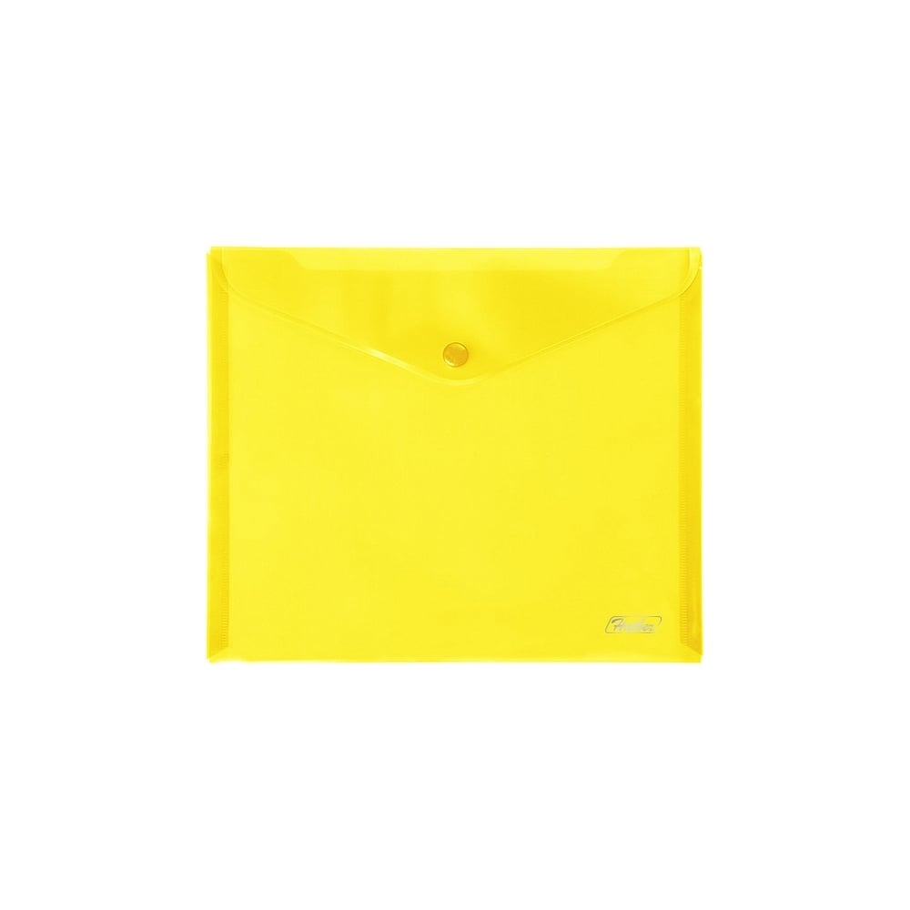 Пластиковая папка-конверт Hatber блок с липким краем 76 мм х 76 мм 400 листов пастель желтый