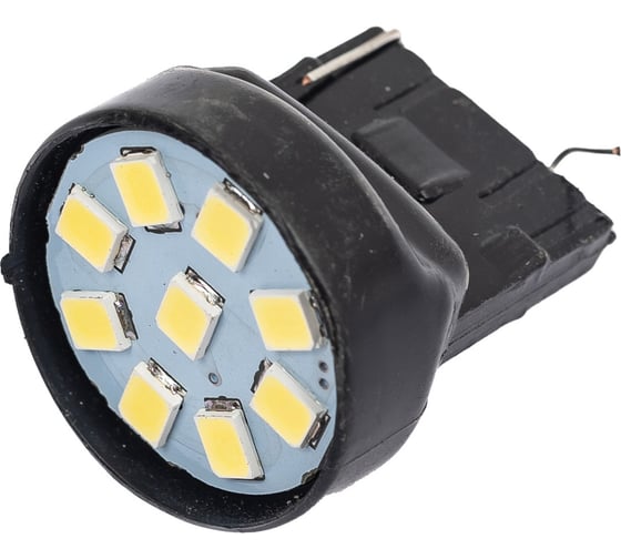 Изображение товара Светодиод Nord-Yada 12V T20 -7443 (9SMD) W21/5W белый (габарит, стоп-сигнал для яп.авто) 0.532W 4lm 2 шт 901982