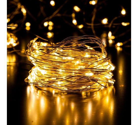 Изображение товара Бытовая электрическая гирлянда Eurosvet 200-004 / занавес / теплый белый a056047