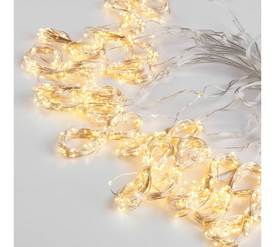 Изображение товара Бытовая электрическая гирлянда Eurosvet 200-006 / занавес / теплый белый a060422