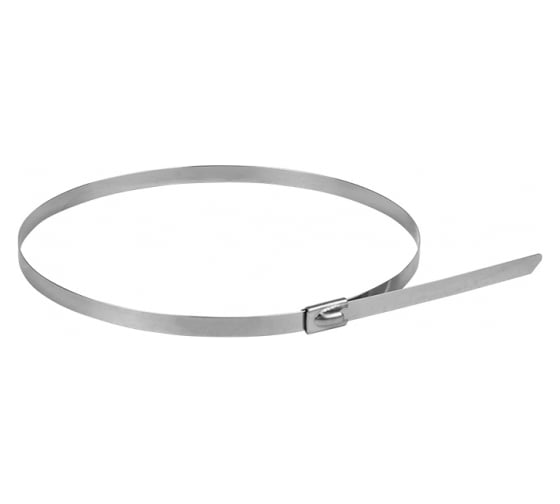 Изображение товара Хомут EKF FlexLock PROxima из нержавеющей стали AISI 304 7.9x360, 10 шт. plc-fl-tss-304-7.9x360-r