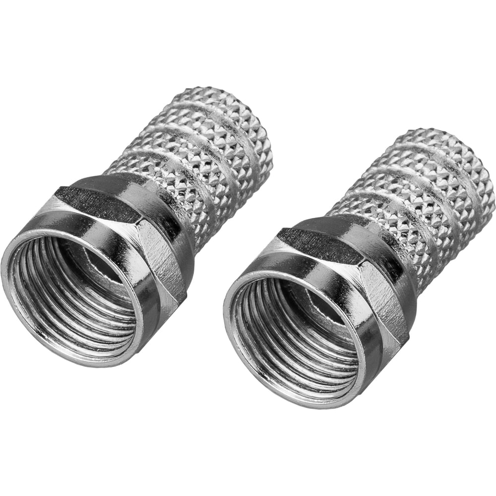 Изображение товара Антенный разъем на кабель RG-6 REXANT штекер F 2 шт в блистере Изображение товара Антенный разъем на кабель RG-6 REXANT штекер F 2 шт в блистере