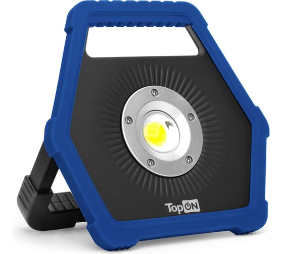 Изображение товара Аккумуляторный фонарь TopOn LED 10 Вт 1100 лм 3.7 В 4.4 Ач 16.3 Втч поворотная подставка TOP-MX1MGP