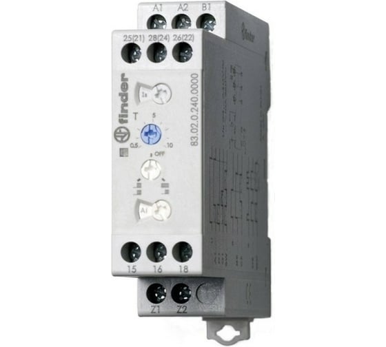 Изображение товара Модульный таймер Finder, шир д-зон напряж = 24-240в Ac/Dc; 2 но; 16A;sD; звезда, 838202400000