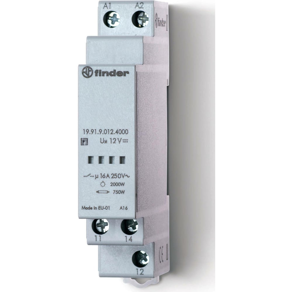 Изображение товара Силовой релейный модуль Finder, 1 перекидной контакт 16А = 24В DC, 199190244000PAS