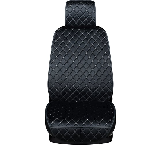 Изображение товара Накидка сиденья SKYWAY POSH вельвет, 5 предметов, черная/белая строчка S01302053