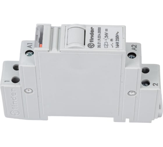 Изображение товара Модульное импульсное реле Finder, 1НО контакт 16А= 24В DC; - AgSnO2, 202190244000