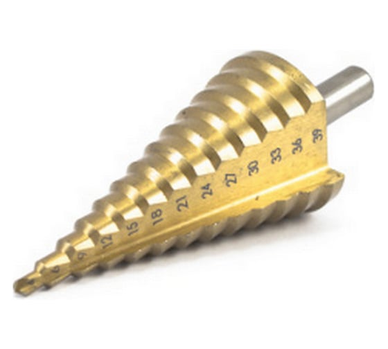 Изображение товара Сверло ступенчатое 4-39,0 HSS с износостойким покрытием ц/хв Beltools ri.166.37