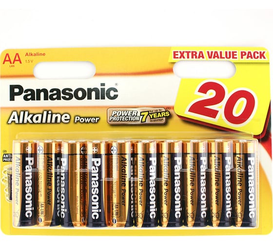 Изображение товара Батарейка Panasonic LR6 Alkaline Power BL*20 УТ-00000771
