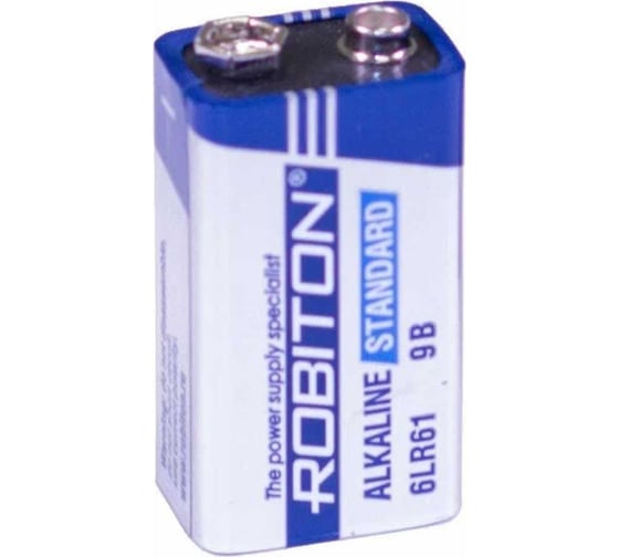 Изображение товара Батарея ROBITON STANDARD 6LR61 9V 12288