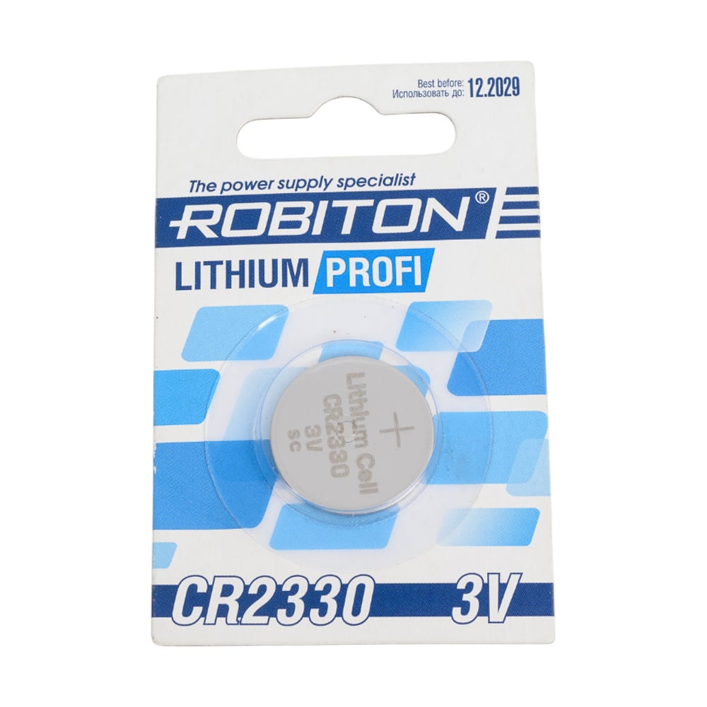 Изображение товара Элемент питания ROBITON PROFI R-CR2330CR2330 14630 литиевая батарейка CR2330 3 В
