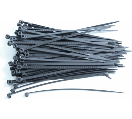 Изображение товара Кабельная стяжка KIT++ 3,6х150, черная, 100 шт. 313GR15