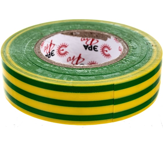 Изображение товара Изолента ЭРА PRO150YG ПВХ, профессиональная, 19 мм х 20 м х 150 мкм, желто-зеленая Б0057290