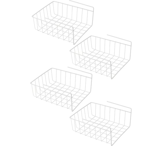 Изображение товара Подвесная узкая корзина Violet белая, 4 шт. N-712/4-06