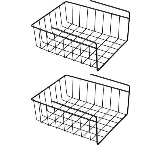Изображение товара Подвесная узкая корзина Violet черная, 2 шт. N-712/2-07