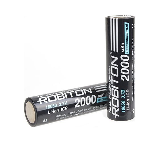 Изображение товара Аккумулятор ROBITON LI18650-2000NP- без защиты 15630
