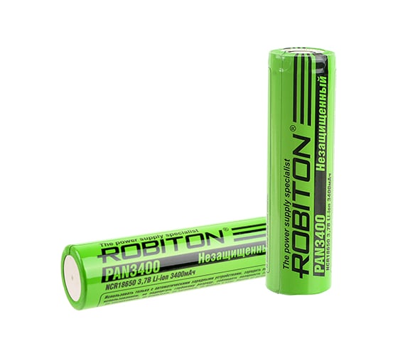 Изображение товара Аккумулятор ROBITON PAN3400 NCR18650B без защиты 12386