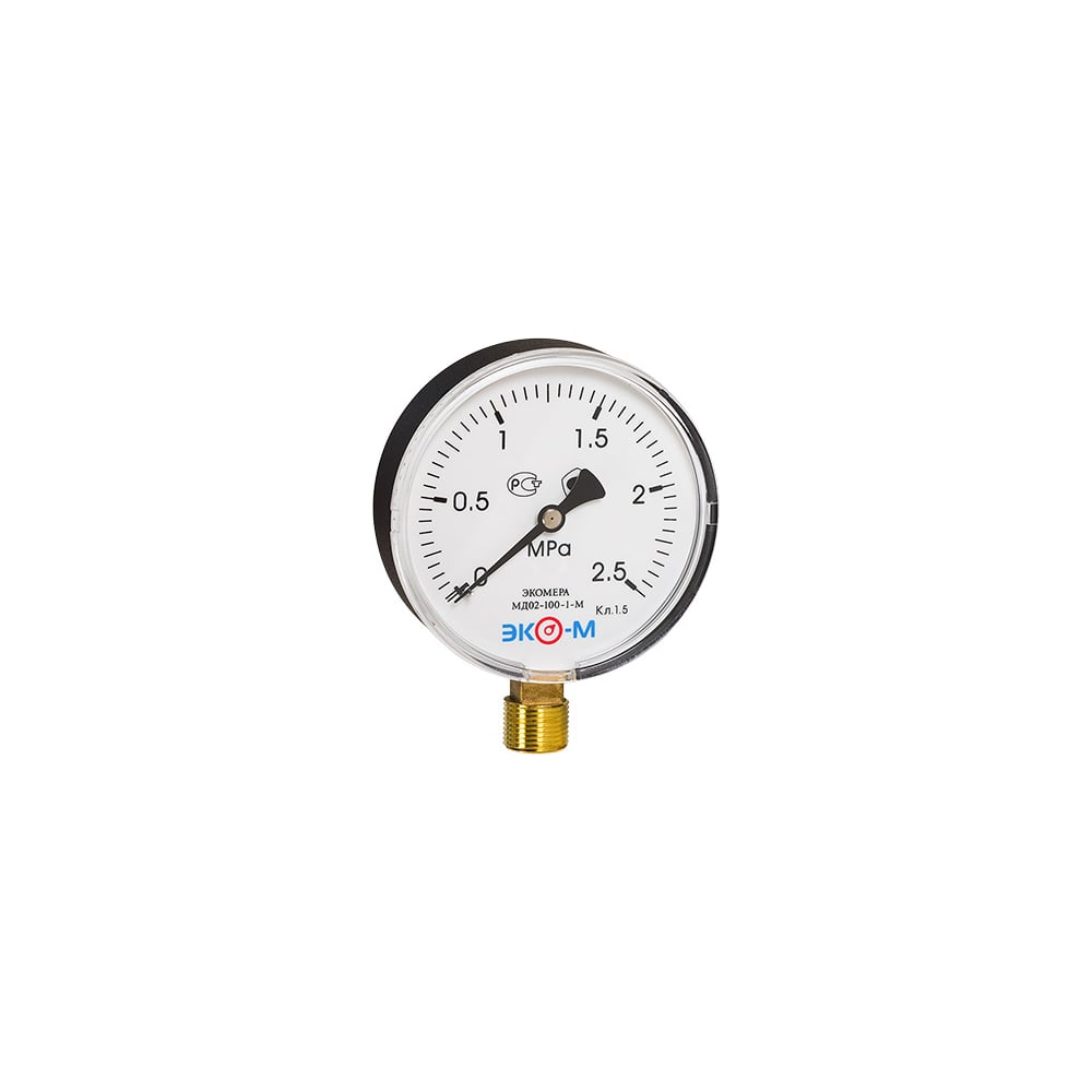 Изображение товара Манометр ЭКО-М Экомера МД02 100 мм 0-2.5 МПа М20x1.5