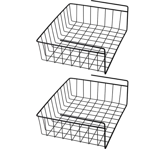 Изображение товара Подвесная широкая корзина Violet черная, 2 шт. N-713/2-07