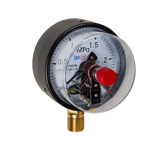 Изображение товара Манометр ЭКО-М Экомера МД02(Э)-100 мм 0..2,5 МПа М20x1,5 МД02Э-100-М-2,5МПа