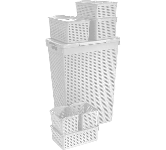 Изображение товара Набор корзин для хранения Violet Лофт 7.2 белый N-Loft/50-007-06