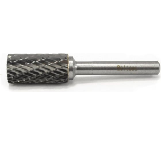 Изображение товара Борфреза цилиндрическая(А) 12,7 ВК8 dхв=6мм без торцевого зуба Х-образная насечка Beltools ri.384.15
