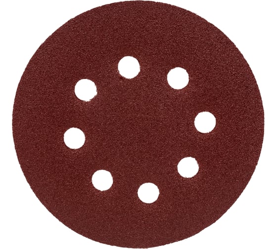 Изображение товара Круги абразивные шлифовальные перфорированные на ворсовой основе под липучку Profi 5 шт, 125 мм, Р120 CUTOP 85-621