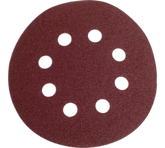 Изображение товара Круги абразивные шлифовальные перфорированные на ворсовой основе под липучку Profi 5 шт, 125 мм, Р100 CUTOP 85-620