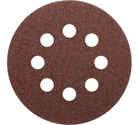 Изображение товара Круги абразивные шлифовальные перфорированные на ворсовой основе под липучку Profi 5 шт, 125 мм, Р600 CUTOP 85-628
