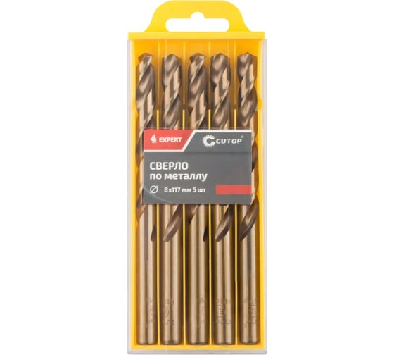 Изображение товара Сверло по металлу EXPERT 5 шт, 8x117 мм CUTOP 53-489
