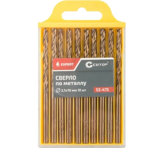 Изображение товара Сверло по металлу EXPERT 10 шт, 3.7x70 мм CUTOP 53-475