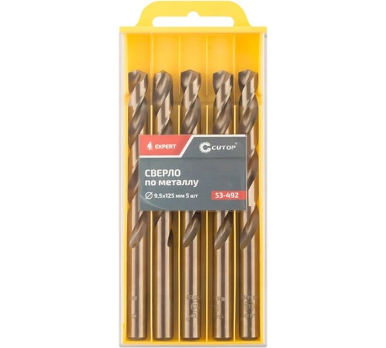 Изображение товара Сверло по металлу EXPERT 5 шт, 9.5x125 мм CUTOP 53-492